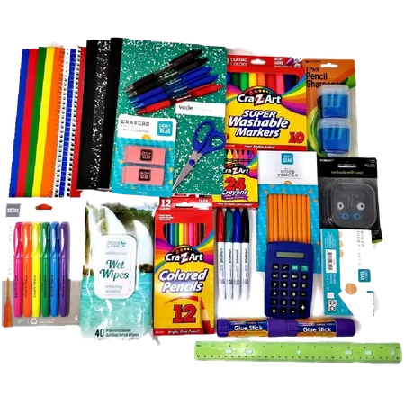 Essential School Supplies Bundle (4th-7th Grade, 33 Items)