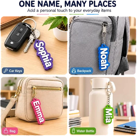 Personalized Backpack & Lunchbox Name Tag