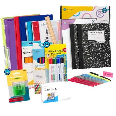 Middle School Supplies Kit (6th-8th Grade, 55 Items)